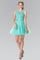 Lace Illusion Top A-line Short Dress Cocktail - The Dress Outlet Elizabeth K