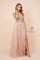 Long A-Line Tulle Prom Dress With Beaded Bodice - The Dress Outlet Nox Anabel