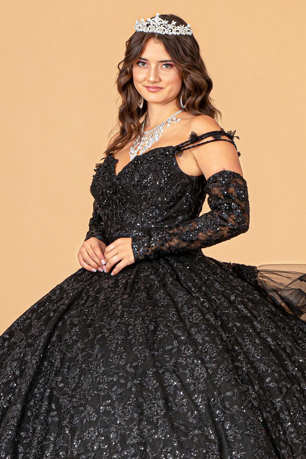 Long Ball Gown Quinceanera Dress - The Dress Outlet