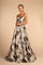 Long Floral Print Formal Prom Ball Gown - The Dress Outlet Elizabeth K