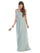 Long Formal Bridesmaids Sleeveless Tulle Dress - The Dress Outlet