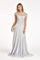 Long Formal Chiffon Mother of the Bride Dress Silver