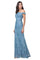 Long Formal Off Shoulder Evening Prom Lace Dress - The Dress Outlet