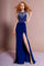 Long Formal Prom Dress Evening Gown with Side Slit - The Dress Outlet Elizabeth K
