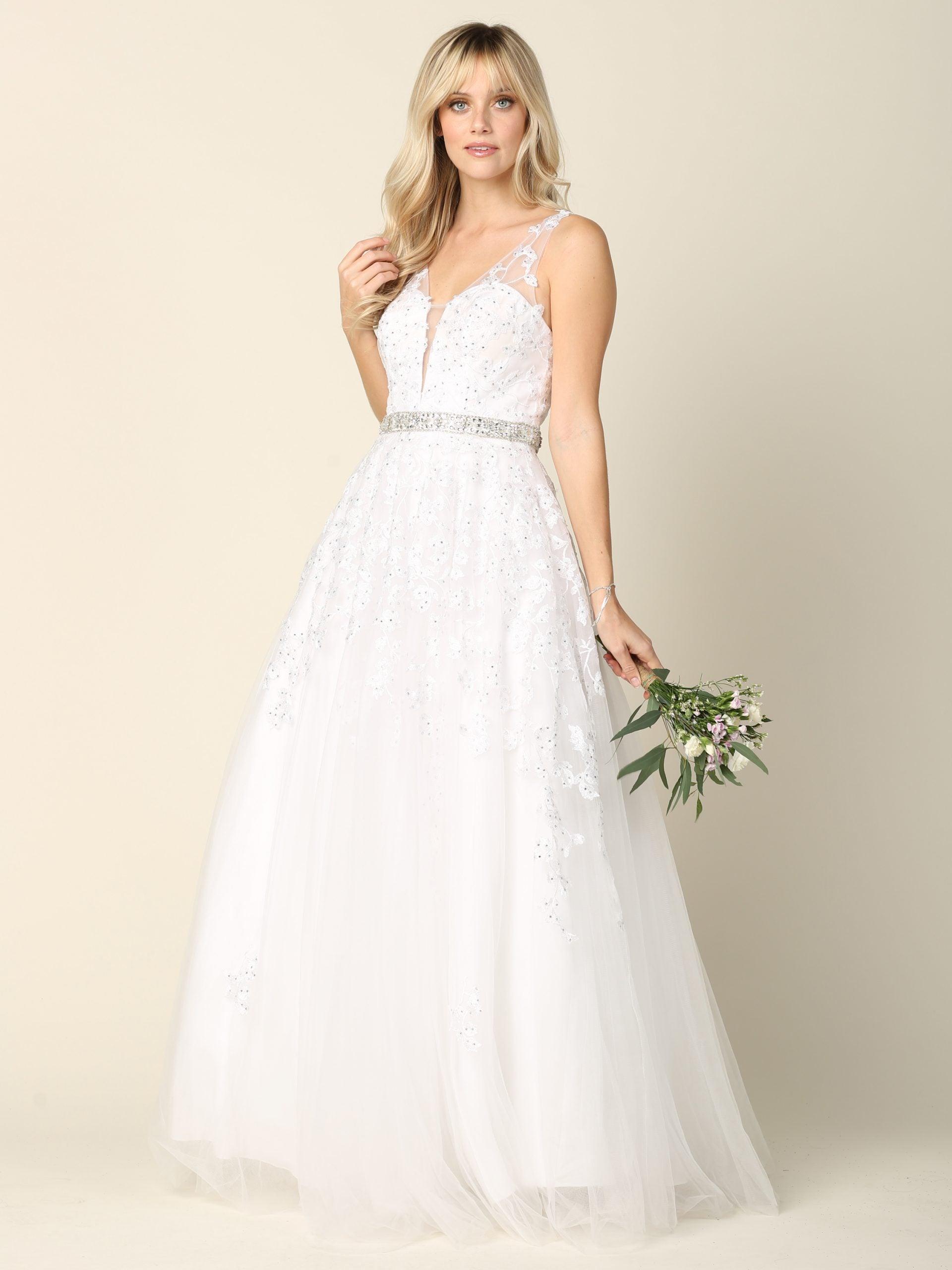 Long Formal Sleeveless Prom Ball Gown - The Dress Outlet