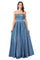 Long Formal Strapless Glitter Evening Prom Ball Gown - The Dress Outlet