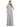 Long Mother of the Bride Formal Chiffon Dress Silver