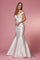 Long Off Shoulder Mermaid Wedding Dress - The Dress Outlet