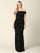 Long Off Shoulder Metallic Fitted Formal Dress Sale