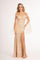 Long Off Shoulder Sequined Mermaid Prom Gown - The Dress Outlet