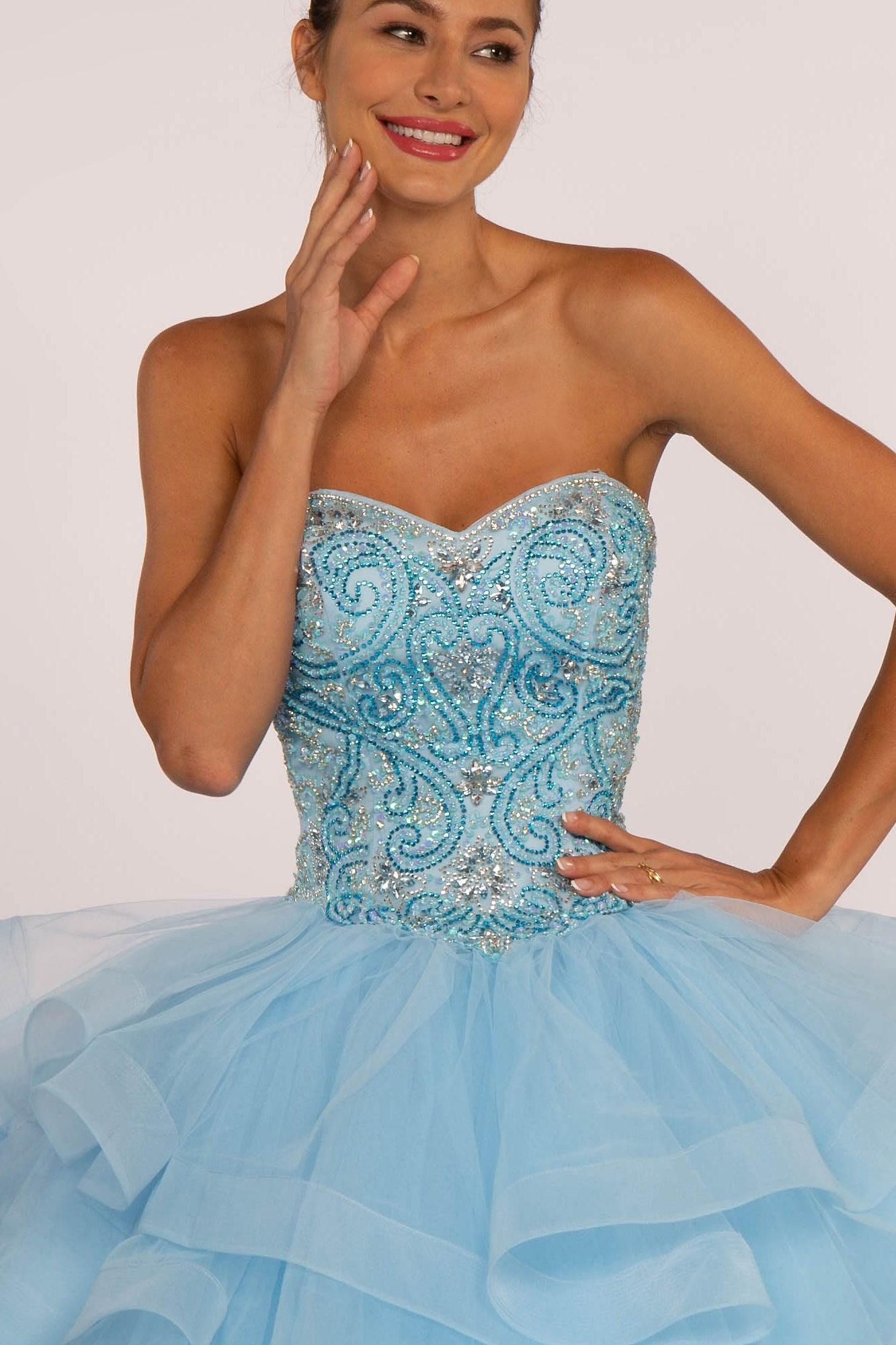 Long Prom Quinceanera Dress Sweet 16 - The Dress Outlet Elizabeth K