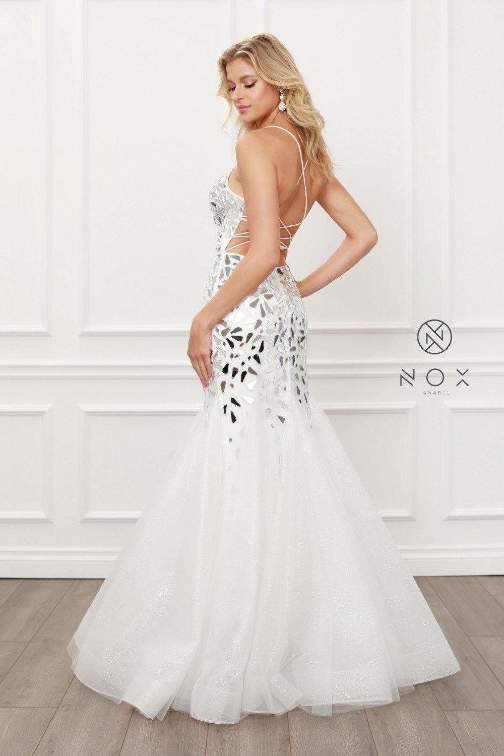 Long Sexy Ball Gown Mermaid Dress - The Dress Outlet