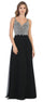 Long Sleeveless Formal Chiffon Dress - The Dress Outlet