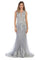 Long Sleeveless Formal Mermaid Lace Prom Dress - The Dress Outlet