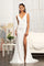 Long Sleeveless Formal Mermaid Mesh Prom Dress - The Dress Outlet