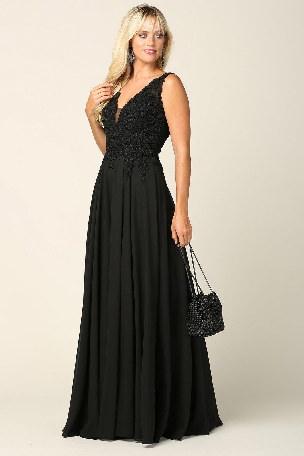 square neck bridesmaid dress Chiffon – Bridal and Formal urban outfitters gothic black Size:FR 50 #summerclothing