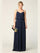 Long Spaghetti Strap Blouson Bridesmaids Dress - The Dress Outlet