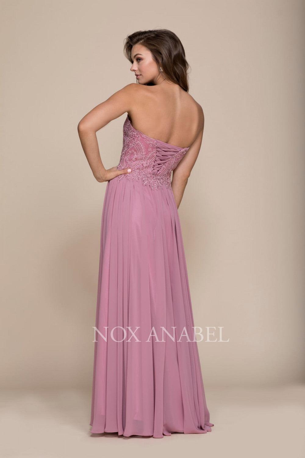 Long Strapless Sweetheart Corset Back Prom Dress Sale - The Dress Outlet
