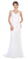 Long Wedding Dress Sleeveless Lace Bridal Gown - The Dress Outlet