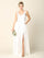 Long Wedding Dress Sleeveless Satin Bridal Gown - The Dress Outlet