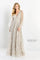 Formal Dresses A Line Gown Long Allover Lace Formal Dress Bisque