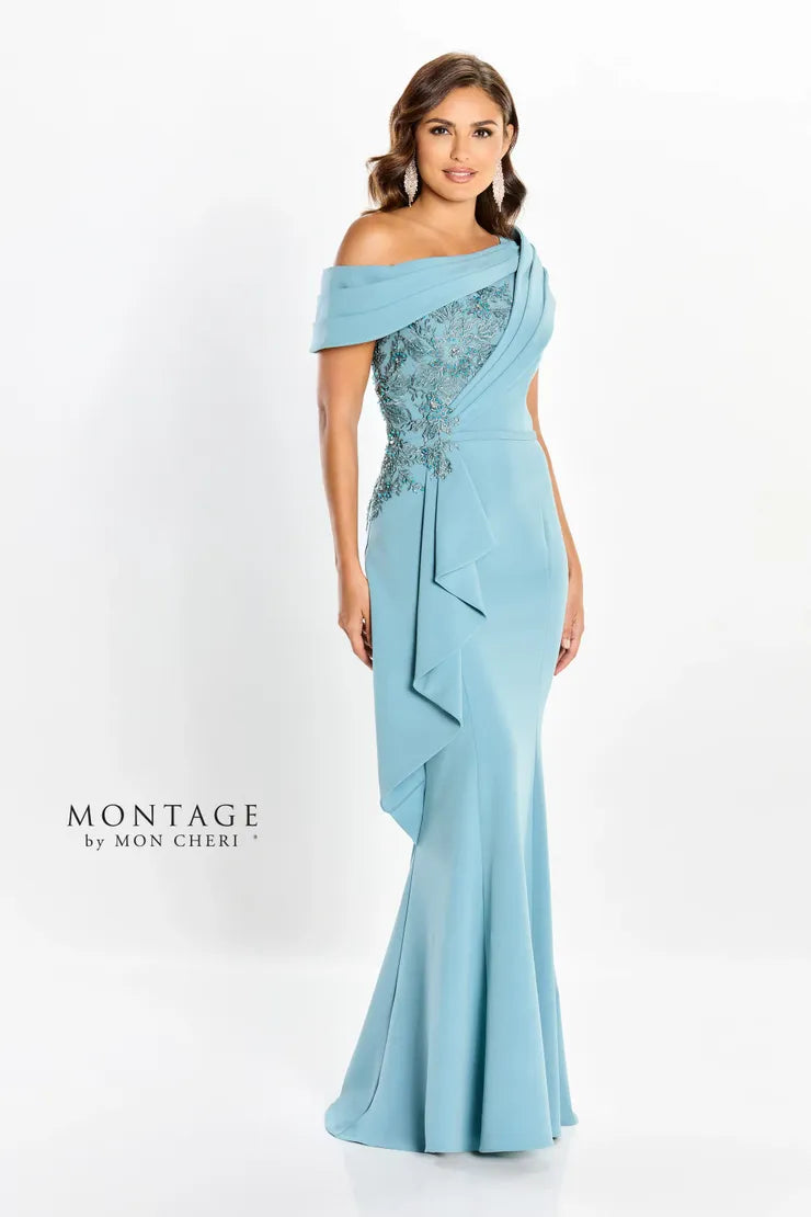 Formal Dresses Long A Line Ruffle Chic Formal Dress  Light Turquoise
