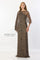 Formal Dresses Long Formal Beaded Sequin Evening Capelet Dress Lead