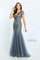 Formal Dresses Long Evening Gown Beaded Formal Dress Gunmetal