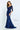 Formal Dresses Long Fitted Formal Beaded Lace Evening Dress Navy Blue