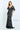 Formal Dresses Long Formal Detachable Capelet Lace Dress Black/Gunmetal