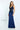 Formal Dresses Beaded Long Fitted Formal Removable Sleeve Dress Navy Blue