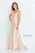 Formal Dresses Long Formal Beaded Floral Evening Dress Rose Gold