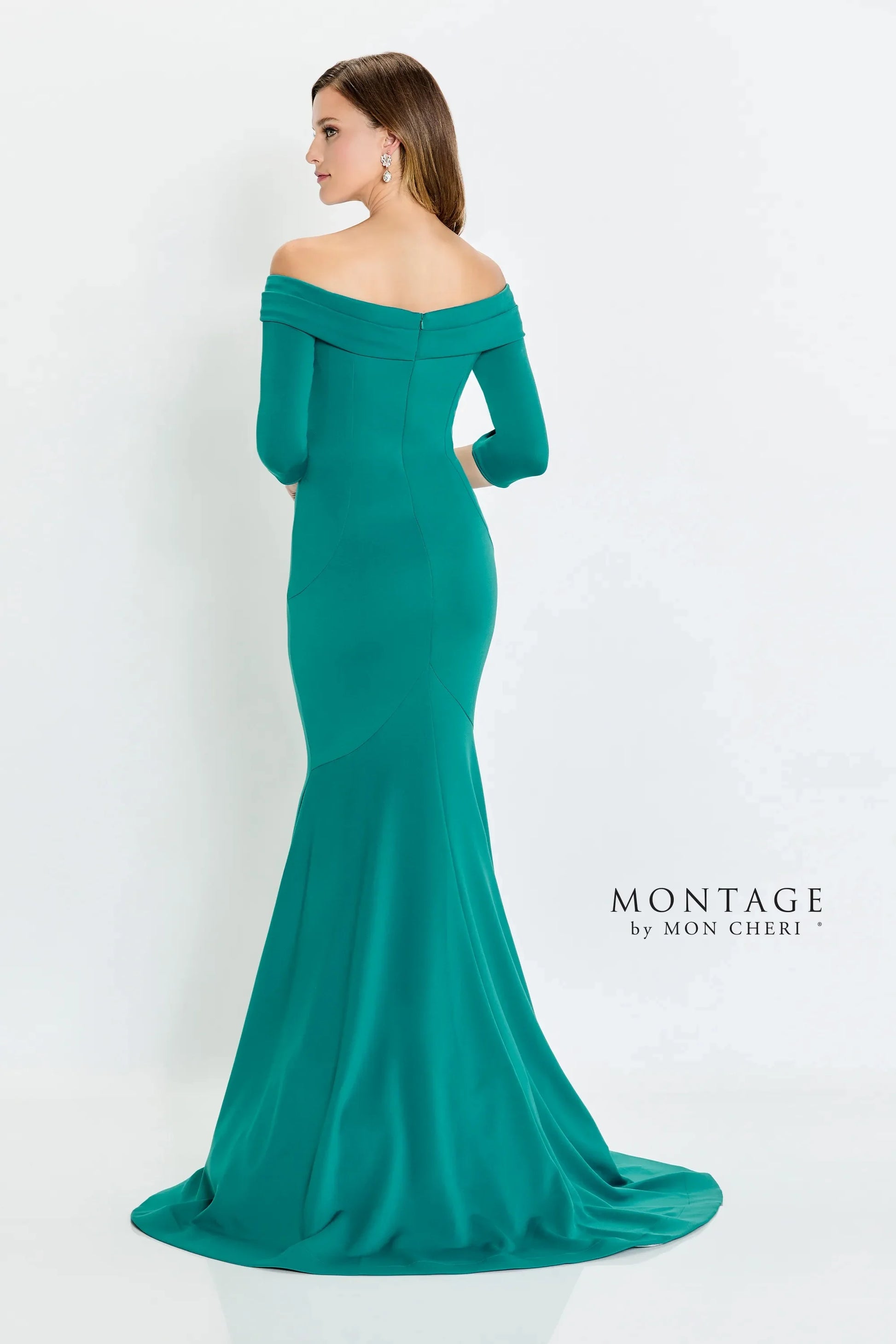 Formal Dresses Long Mermaid Fit Formal Pleated Evening Dress  Peacock