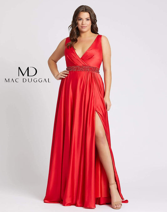 Mac Duggal Fabulouss Long Plus Size Prom Dresses 67244F - The Dress Outlet Mac Duggal