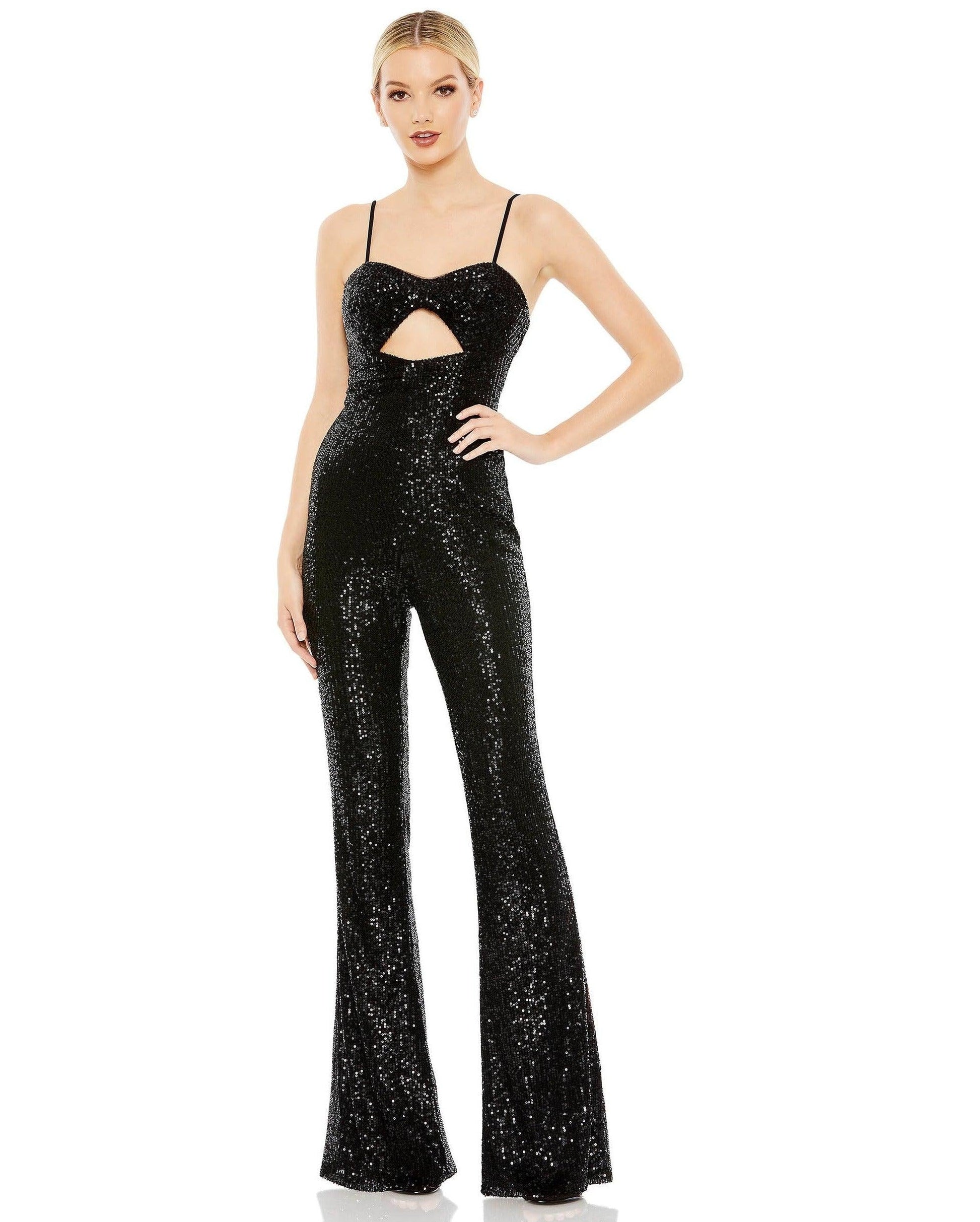 Mac Duggal Formal Spaghetti Strap Jumpsuit 42017 - The Dress Outlet