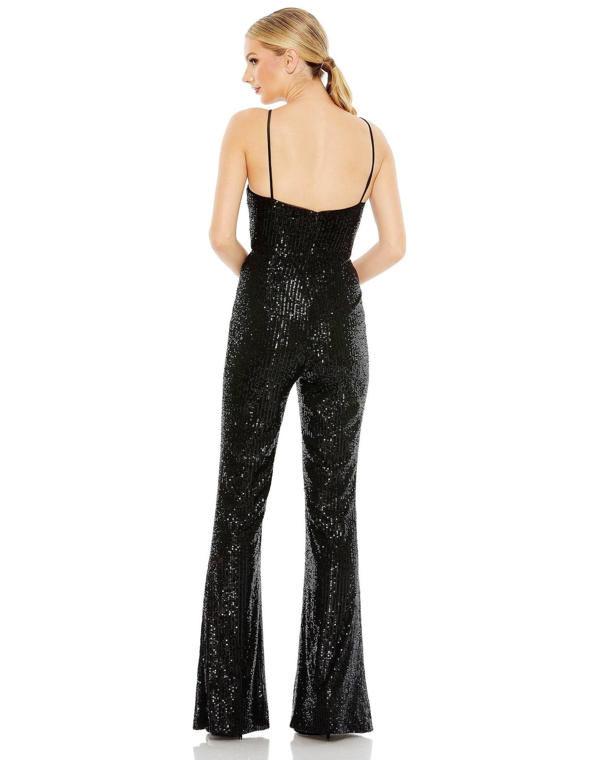 Mac Duggal Formal Spaghetti Strap Jumpsuit 42017 - The Dress Outlet
