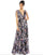 Mac Duggal Long Formal Floral Print Dress 55414 - The Dress Outlet
