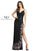 Mac Duggal Long Formal Floral Slit Beaded Gown 5238 - The Dress Outlet