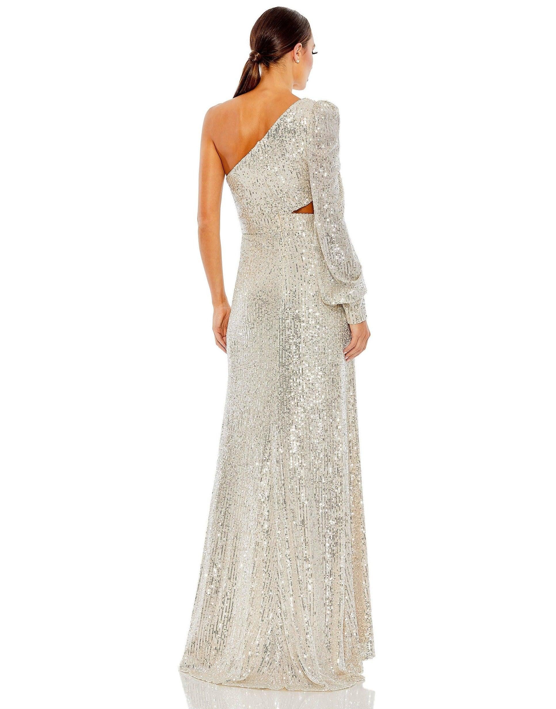 Mac Duggal Long Formal One Shoulder Prom Gown 26730 - The Dress Outlet