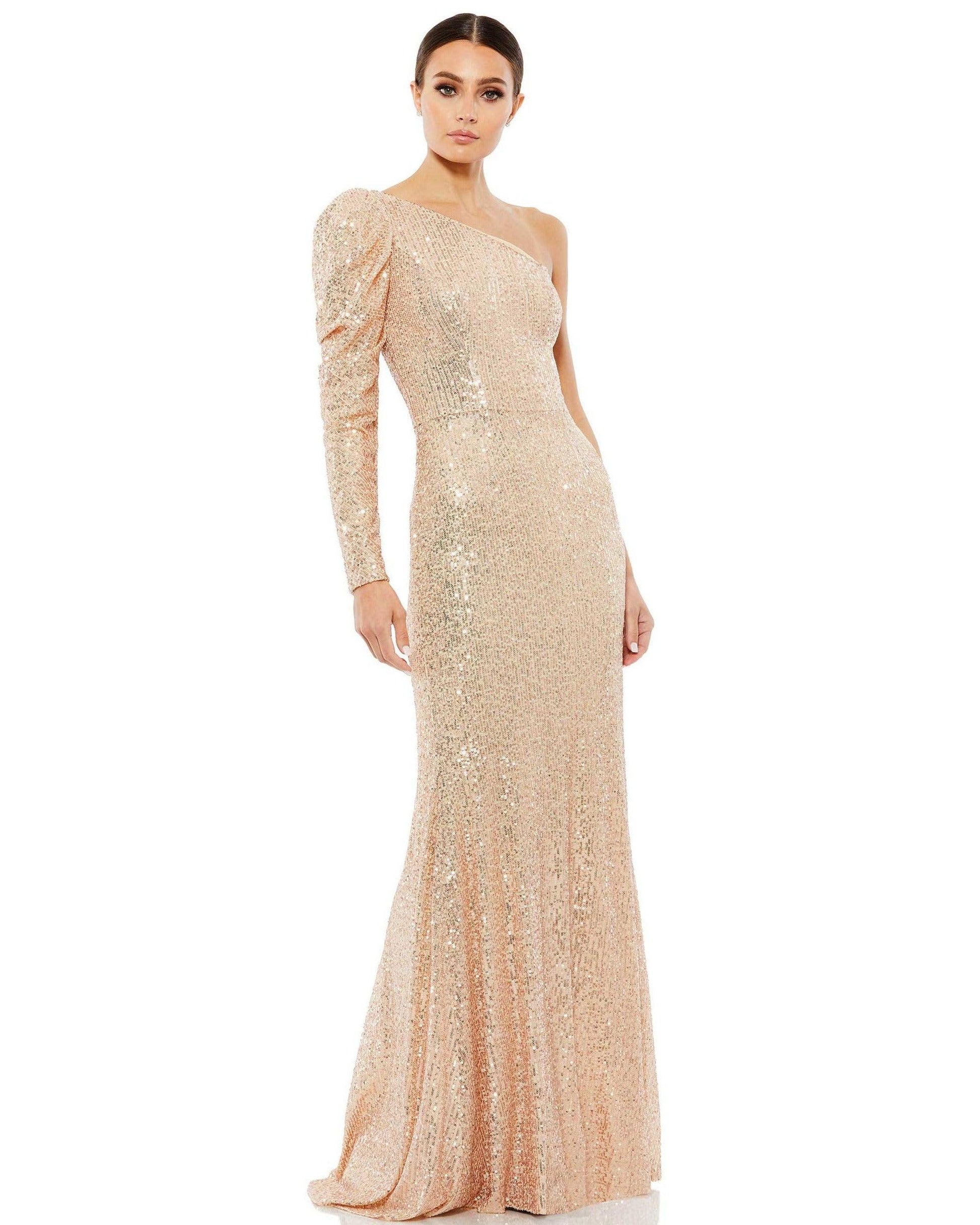 Mac Duggal Long One Shoulder Prom Dress 26591 - The Dress Outlet
