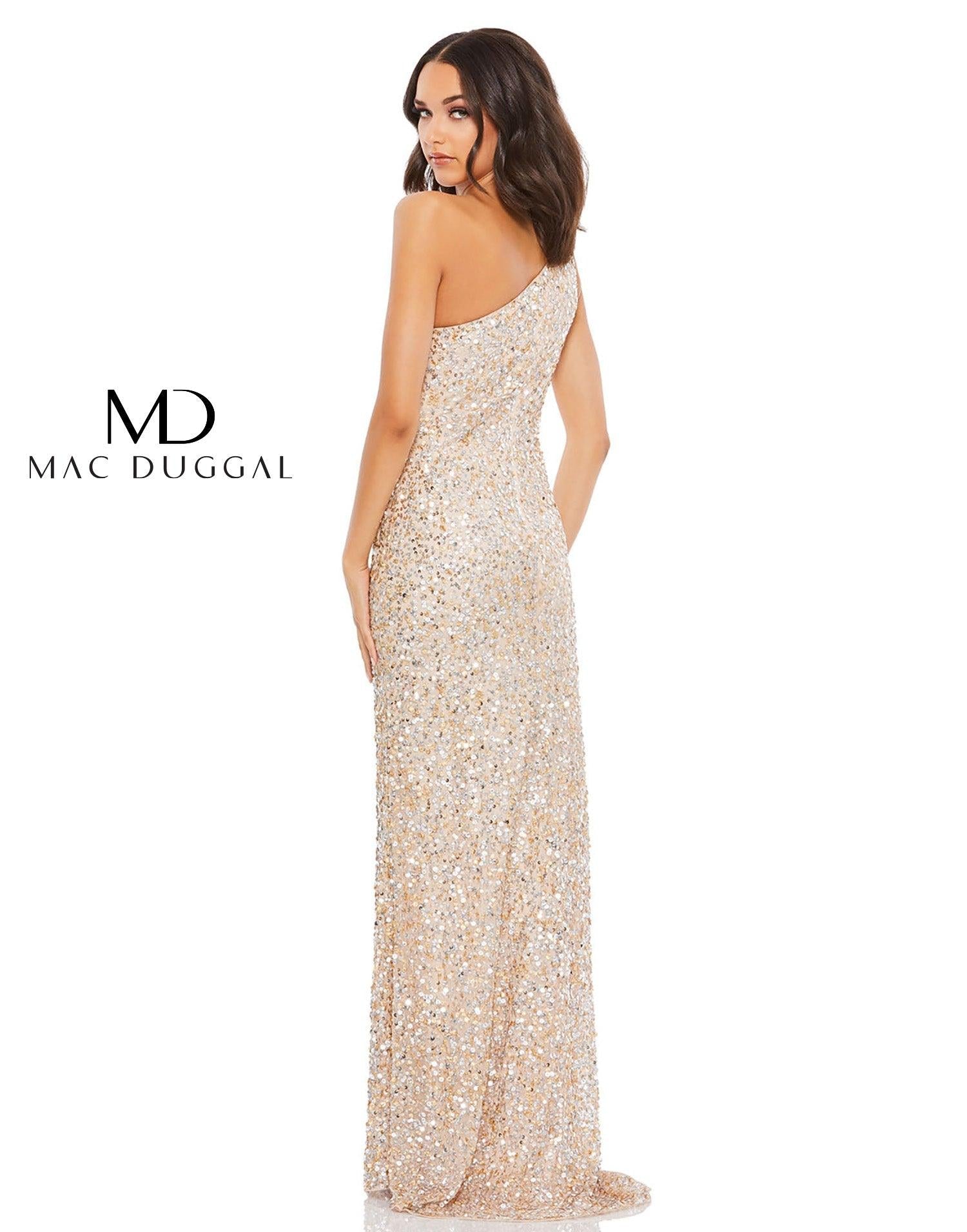 Prom Dresses Long One Shoulder Prom Dress Nude