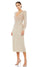 Mac Duggal Long Sleeve Fitted Tea Length Dress 93593 - The Dress Outlet