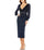 Mac Duggal Long Sleeve Fitted Tea Length Dress 93593 - The Dress Outlet