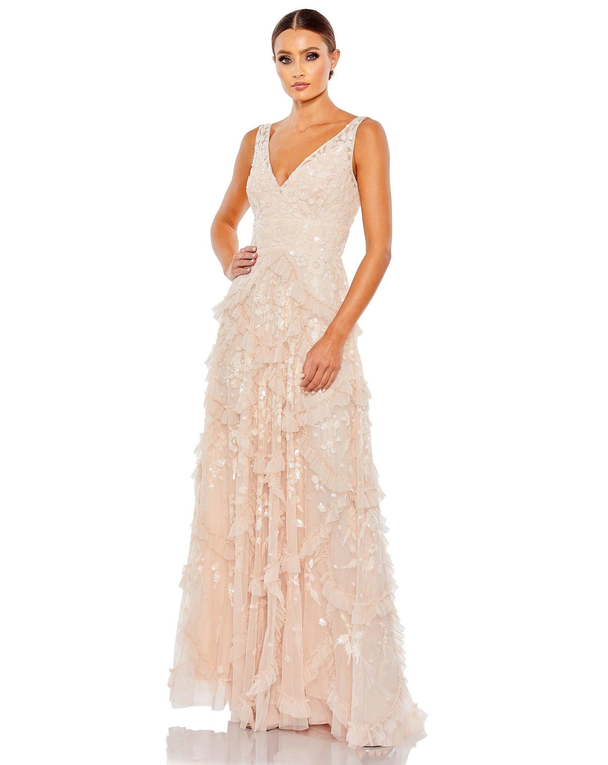 Mac Duggal Long Sleeveless Formal Prom Dress 9162 - The Dress Outlet
