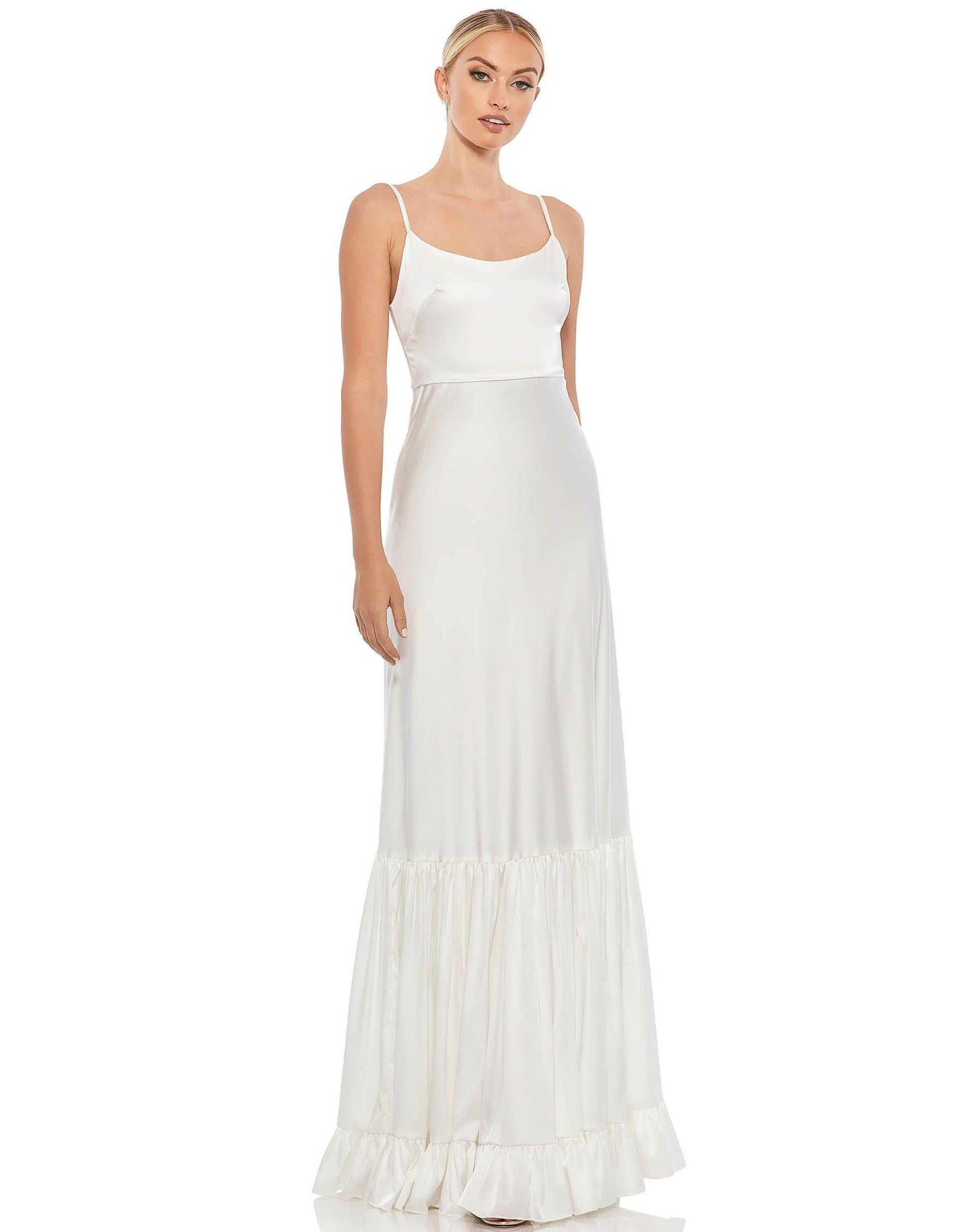 Mac Duggal Long Spaghetti Strap Formal Dress 55381 - The Dress Outlet