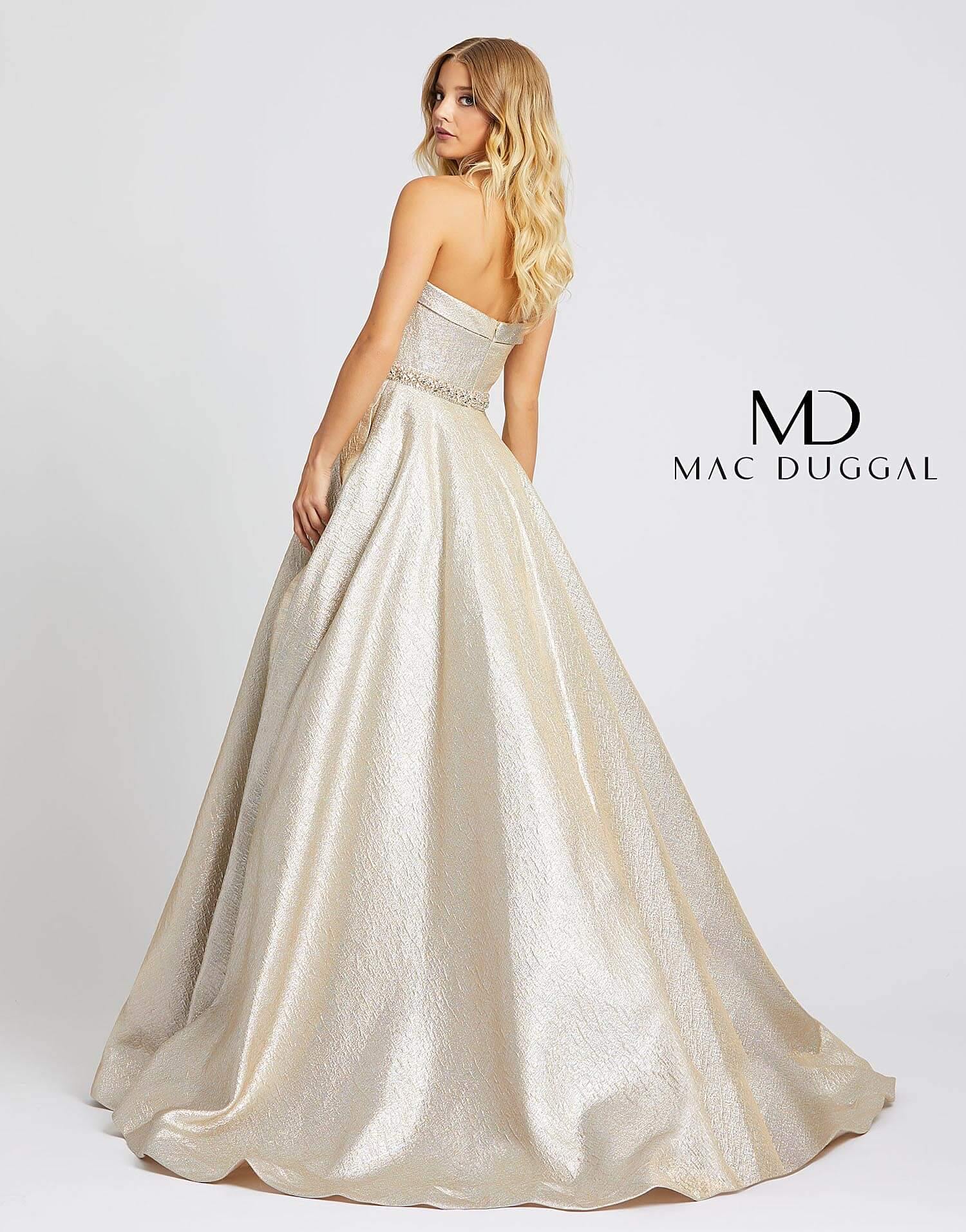 Mac Duggal Long Strapless Sweetheart Prom Ball Gown - The Dress Outlet Mac Duggal