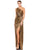 Prom Dresses Prom Long One Shoulder Dress Antique Gold