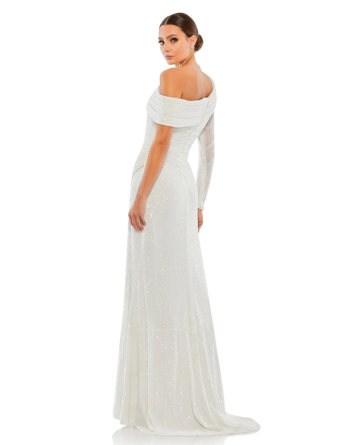Mac Duggal Prom Long One Shoulder Formal Gown 26571 - The Dress Outlet