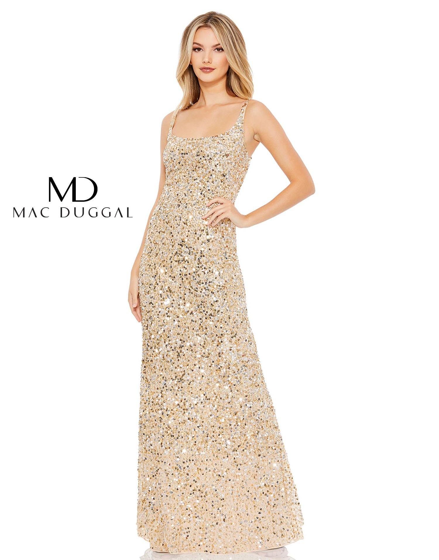 Prom Dresses Prom Long Sleeveless Evening Dress Gold