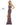 Mac Duggal Prom Long Sleeveless High Slit Gown Plum/Multi